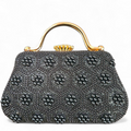 Midnight Petals Luxe Clutch