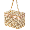 Golden Royale Box Clutch