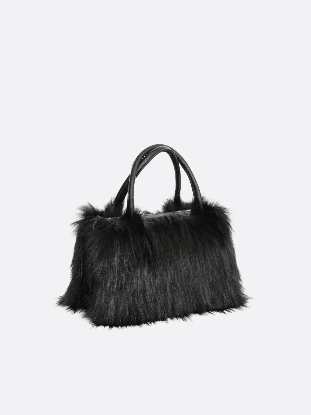 Faux fur handbag