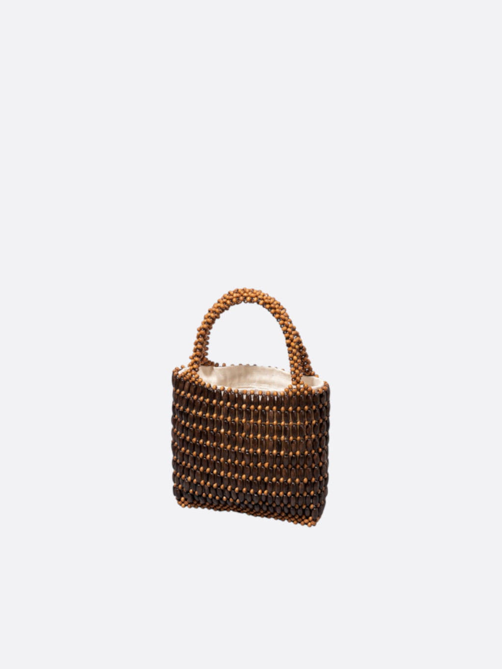 Wooden bead handbag