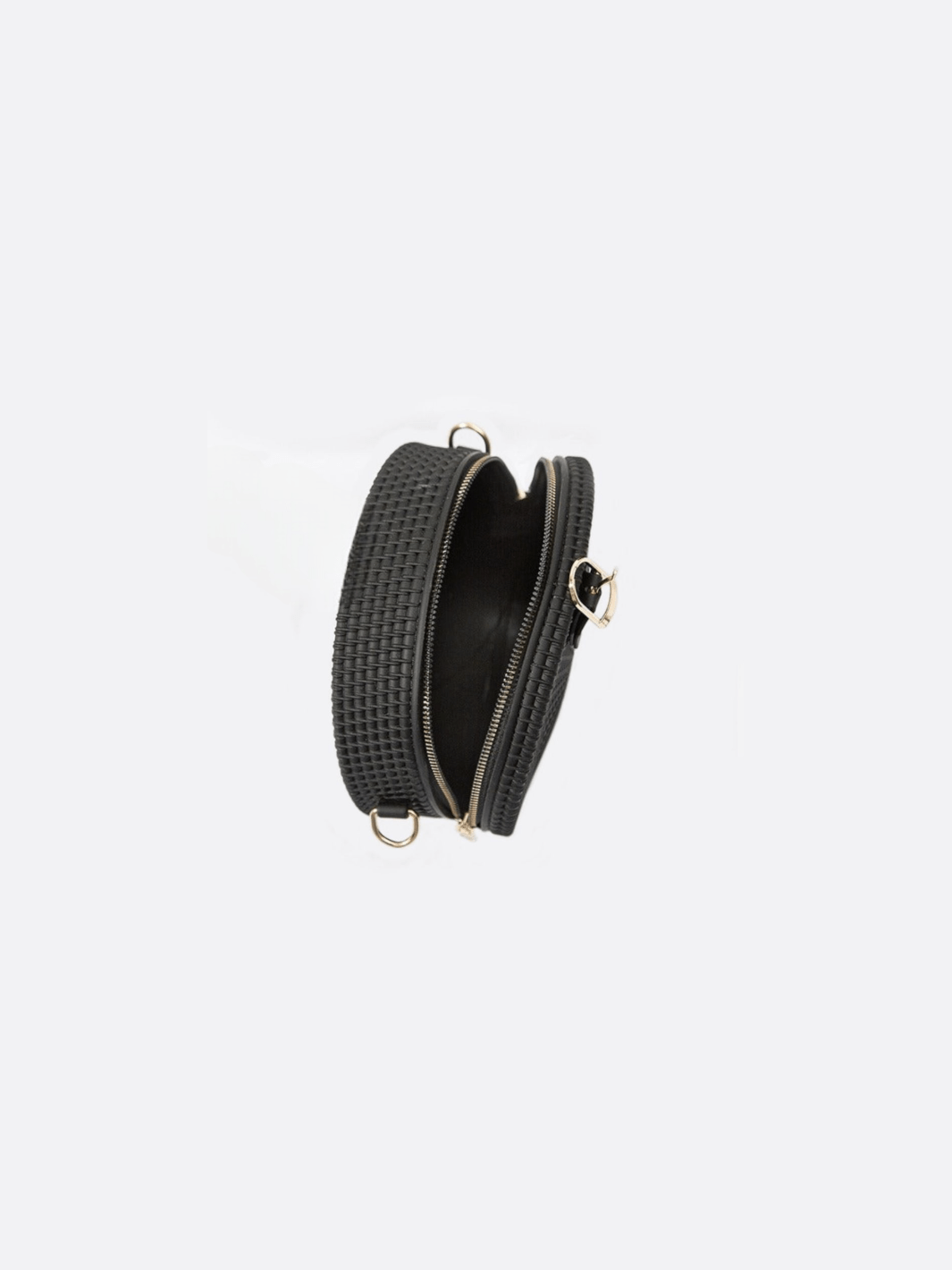 Round vegan leather bag