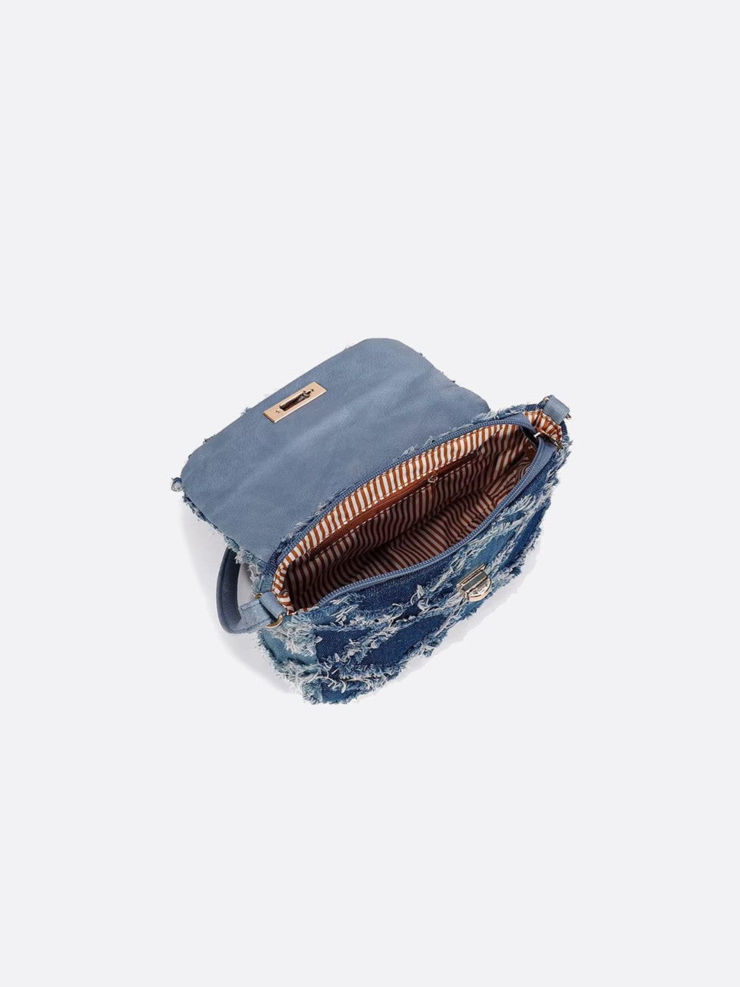 Denim shoulder bag