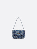 Denim shoulder bag
