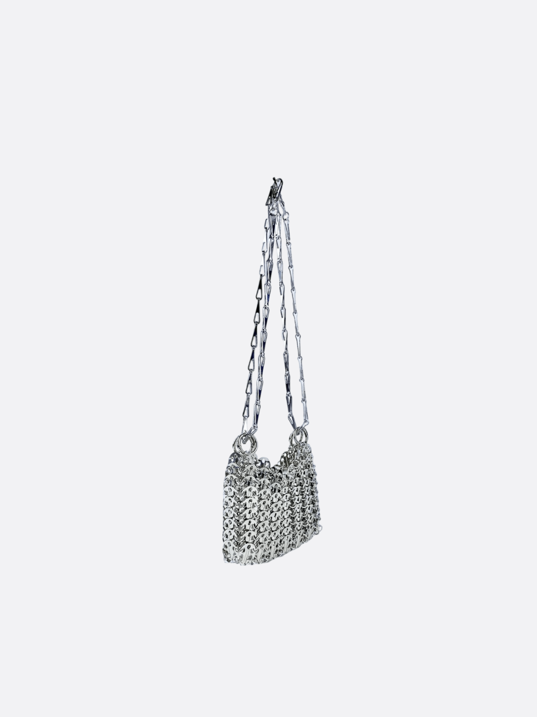 Metallic shoulder bag