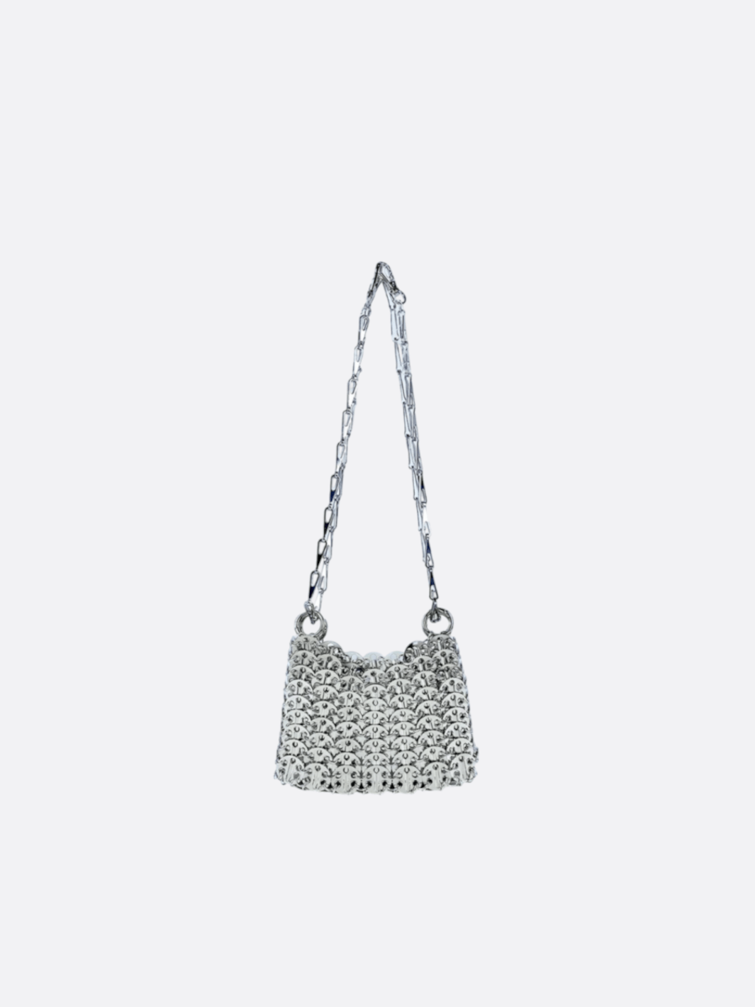 Metallic shoulder bag
