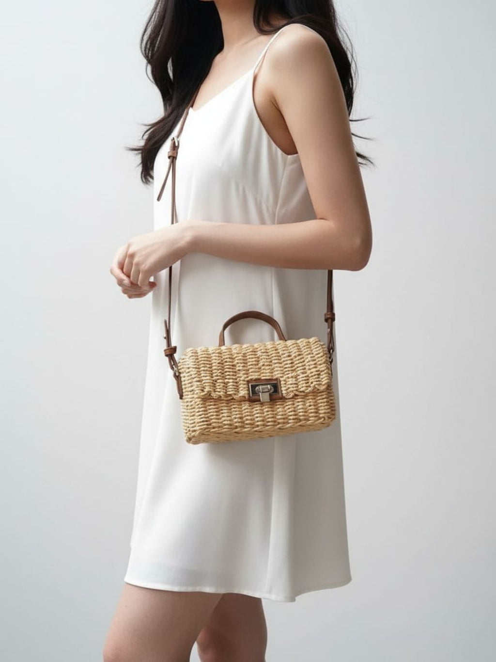 Braided shoulder bag