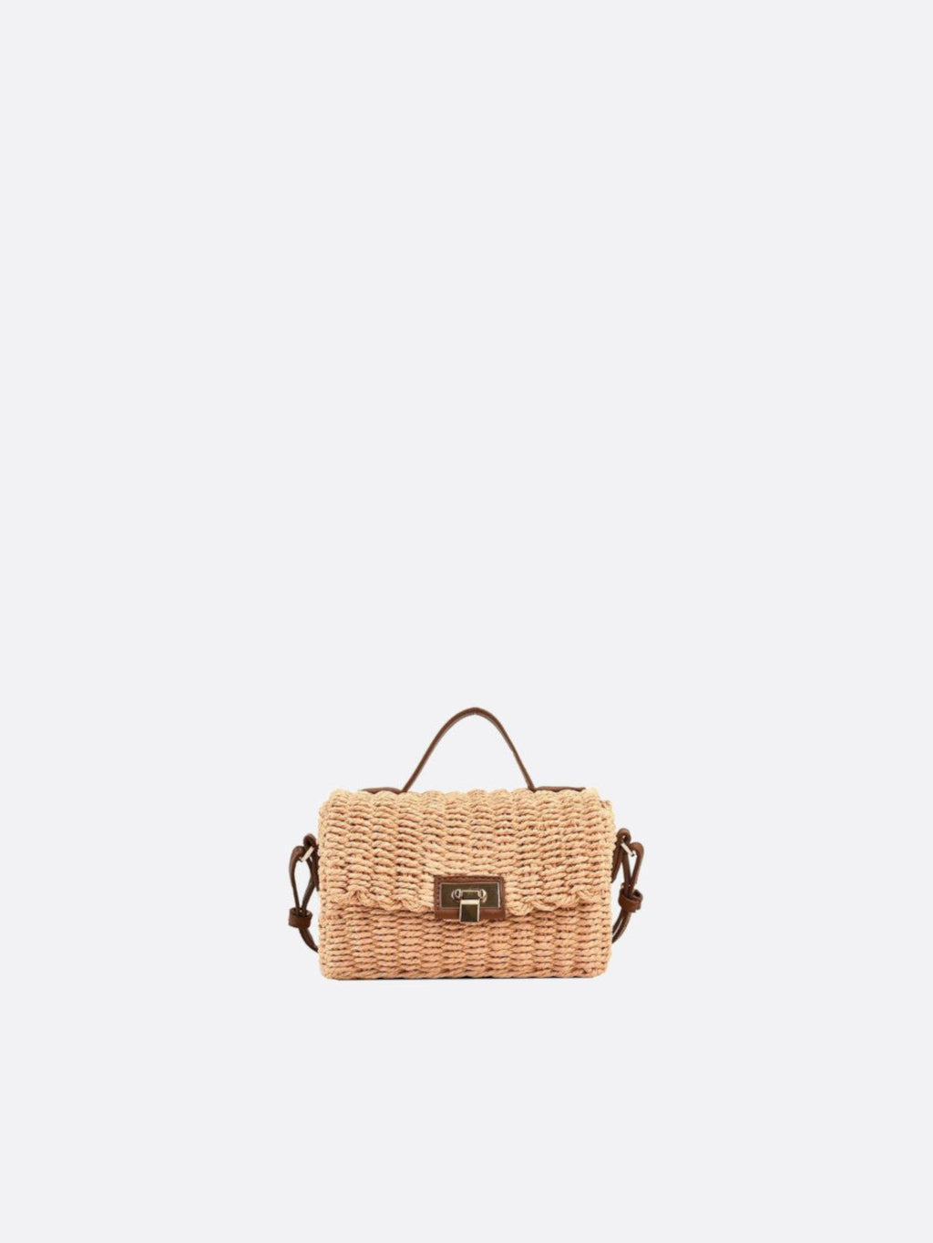 Braided shoulder bag