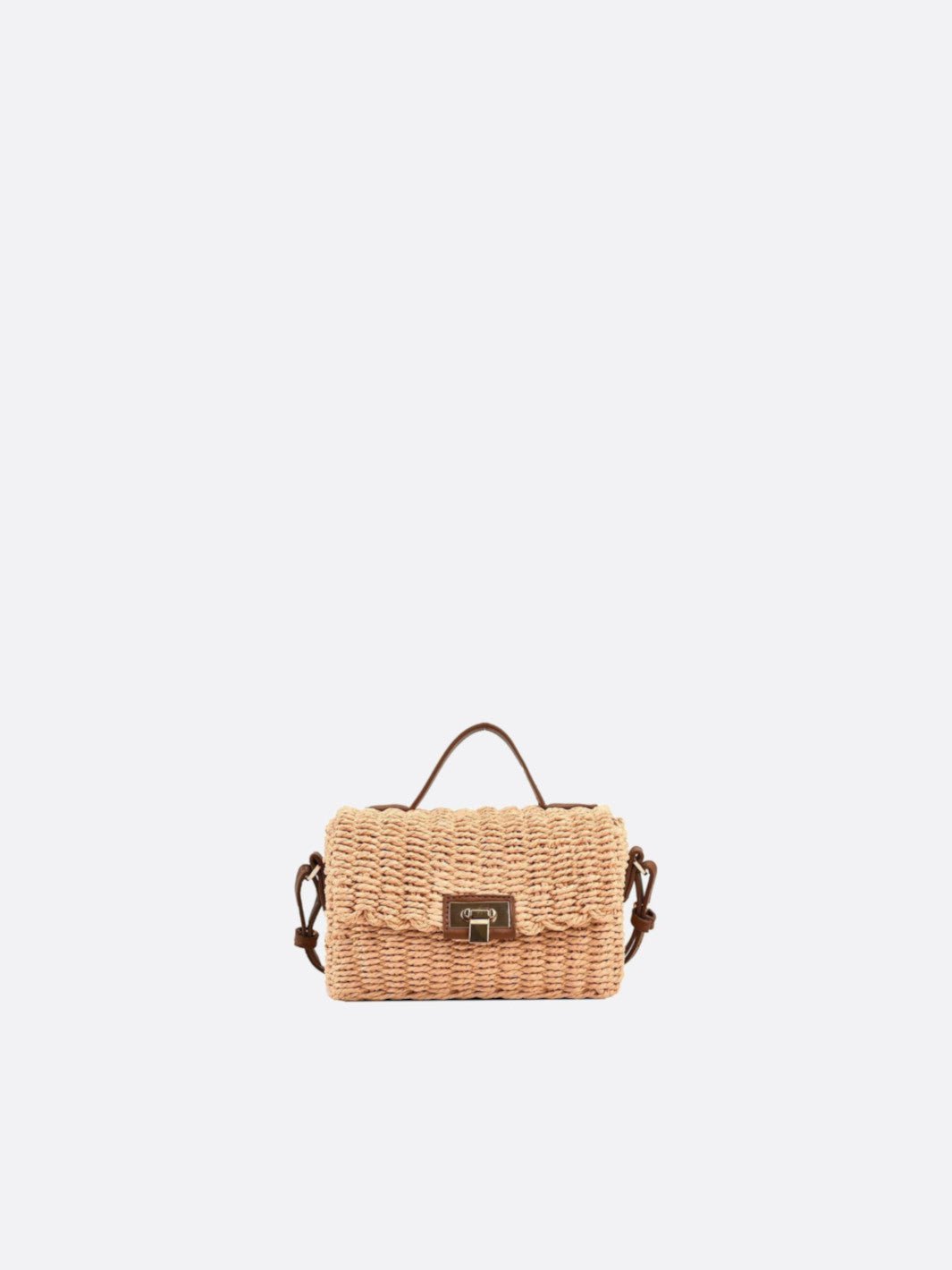 Braided shoulder bag