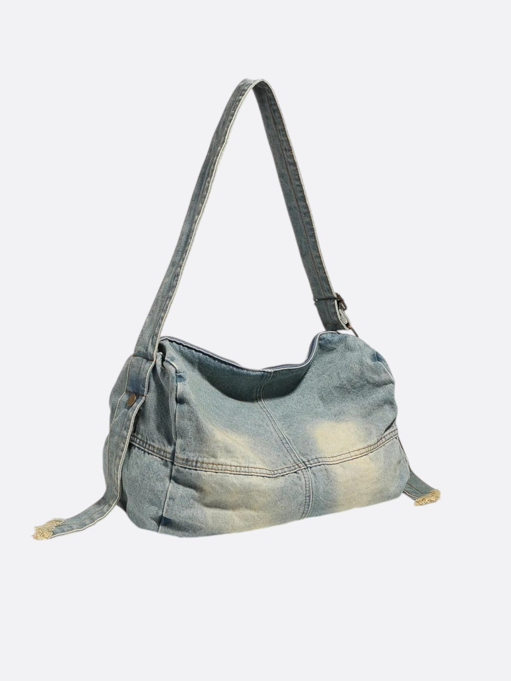 Denim messenger bag