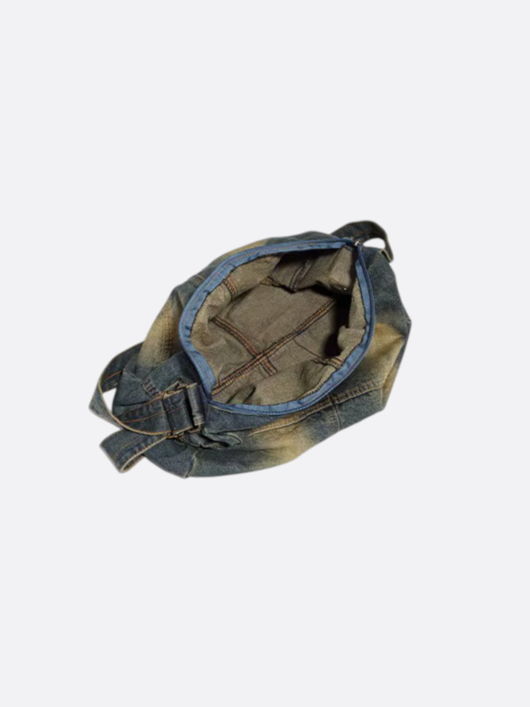Denim messenger bag