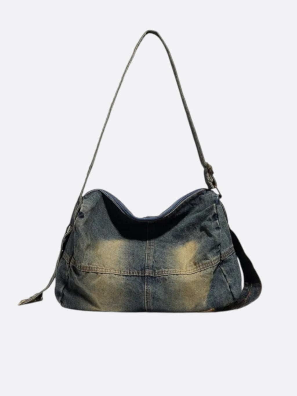 Denim messenger bag