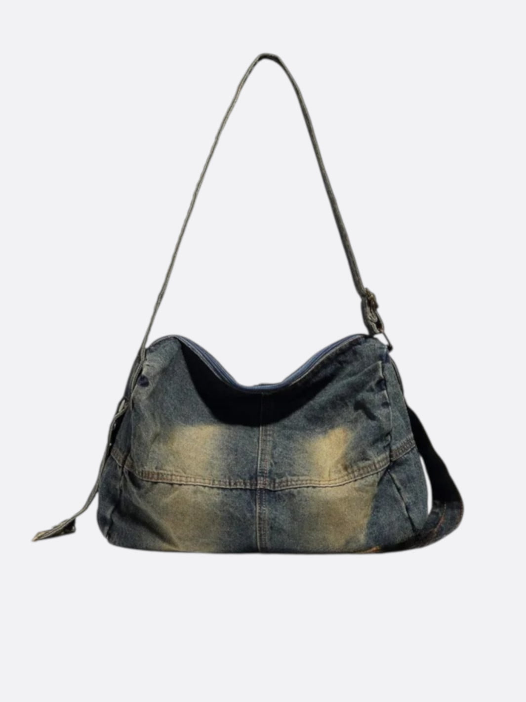 Denim messenger bag