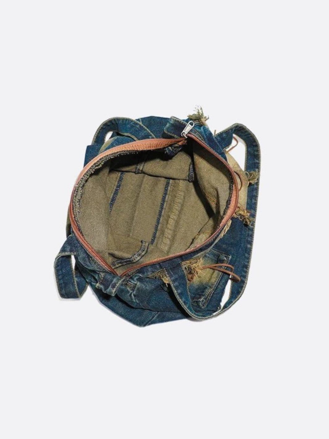 Denim messenger bag