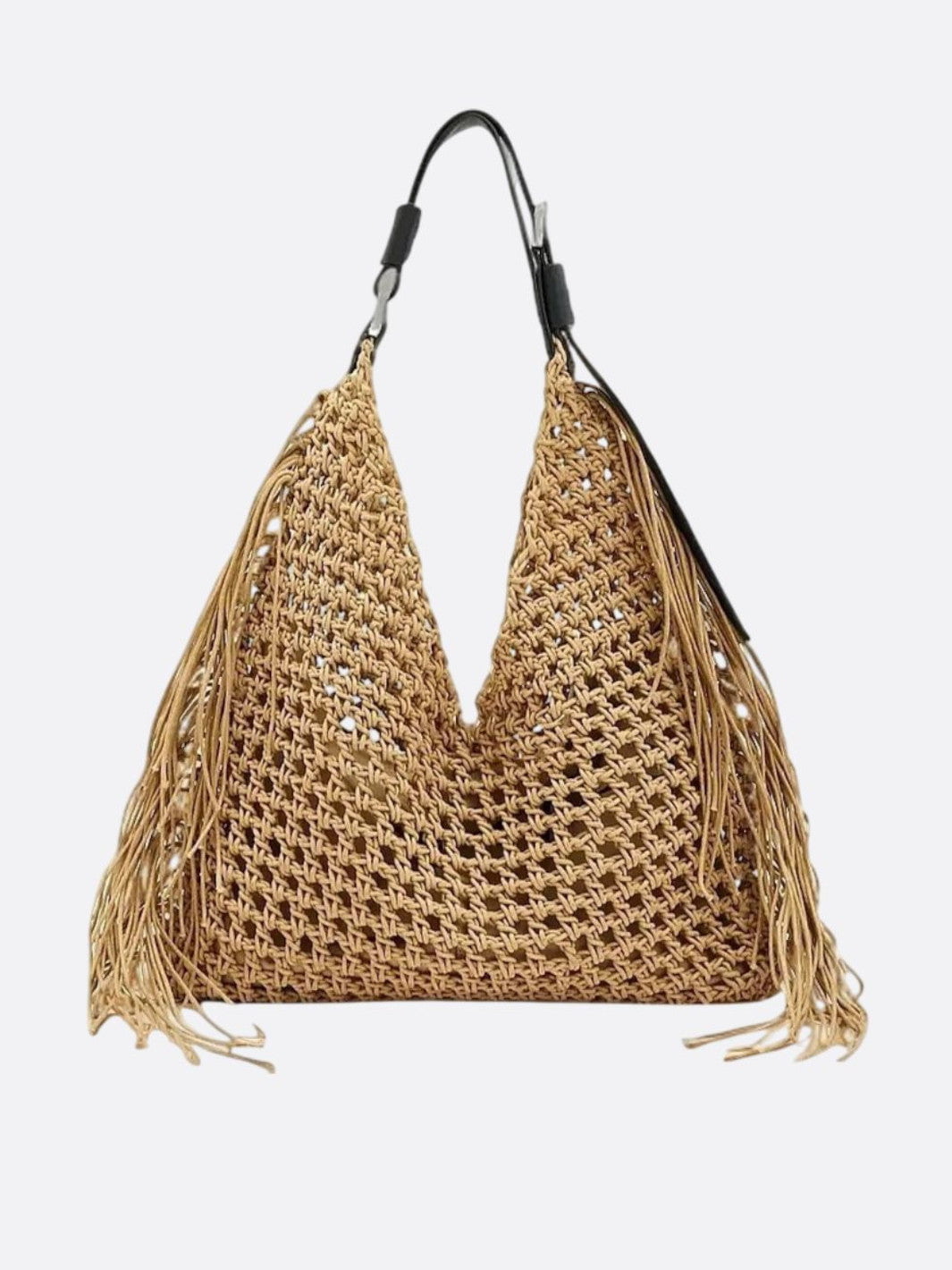 Bohemian straw bag