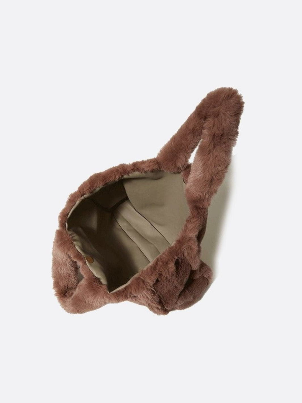 faux fur tote bag