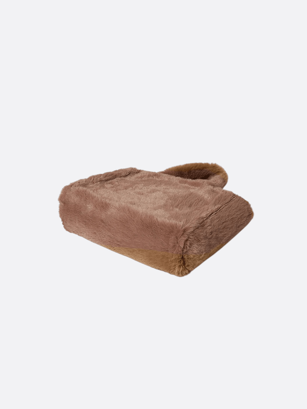 faux fur tote bag