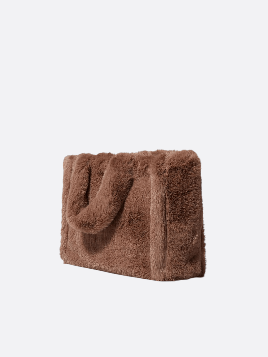 faux fur tote bag