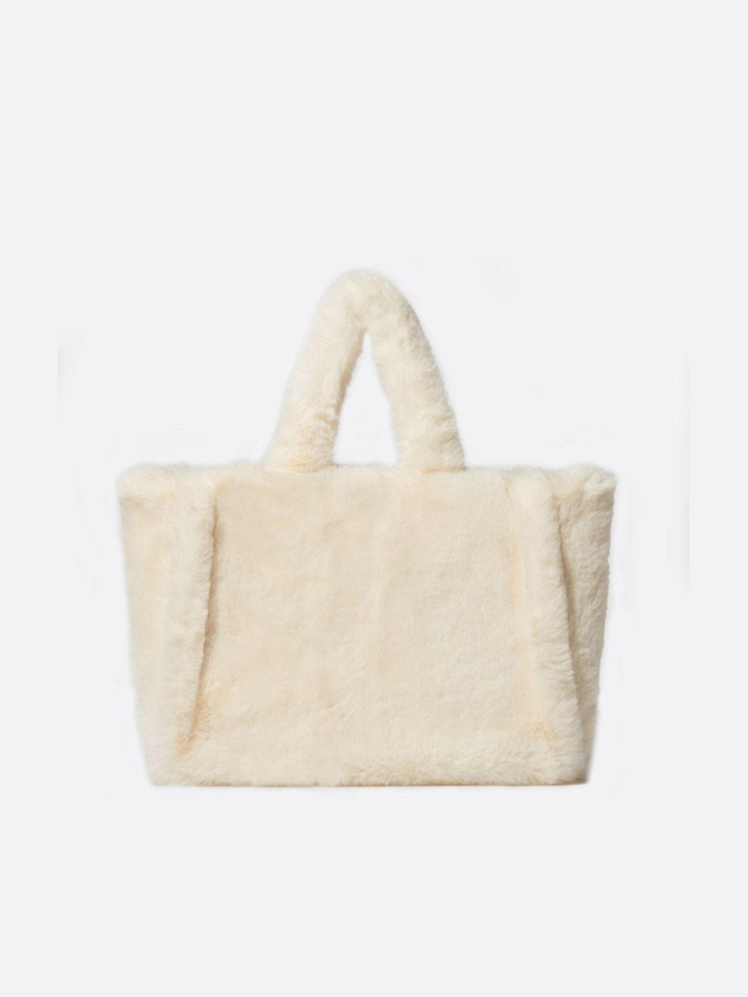 faux fur tote bag