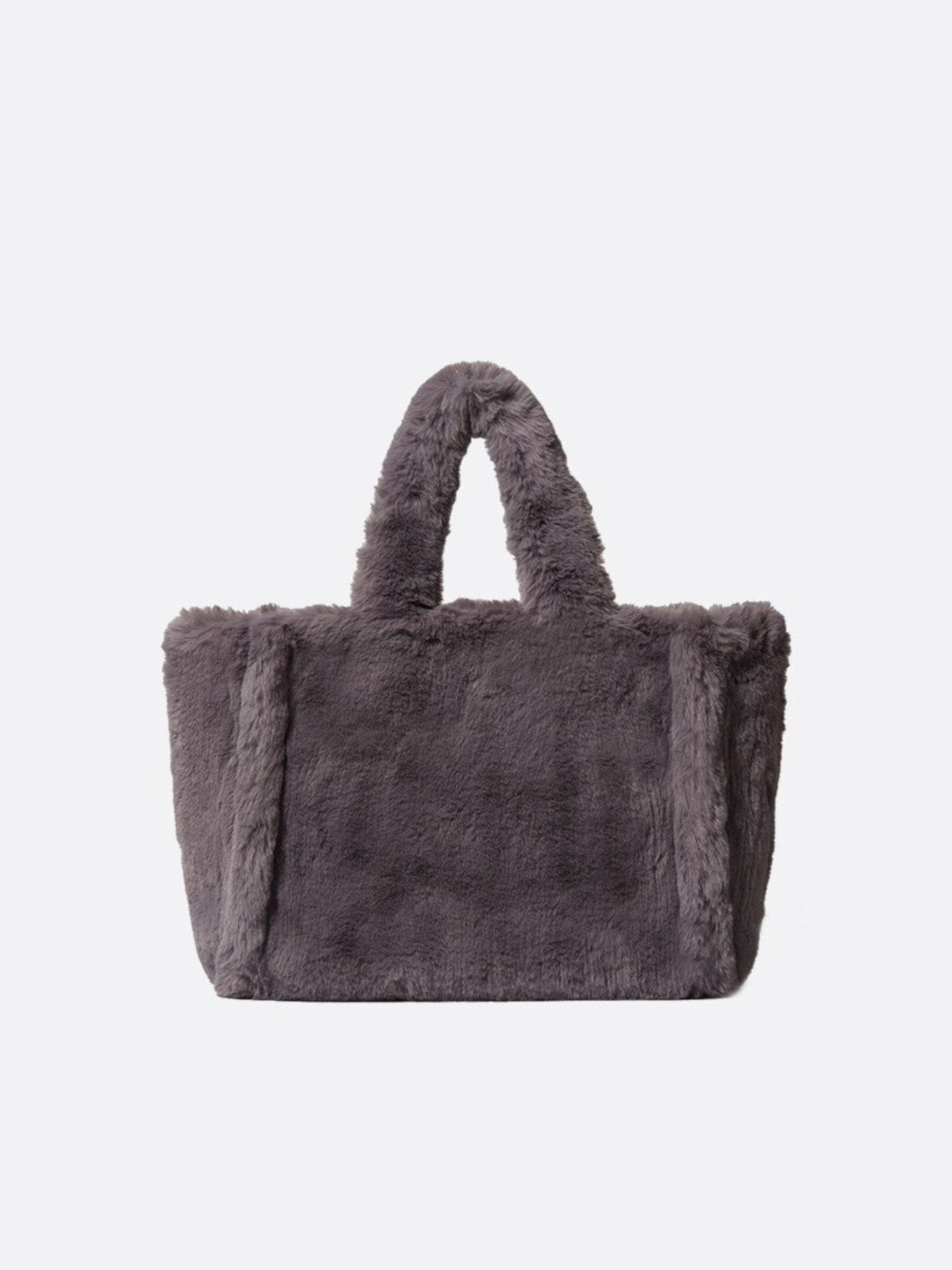 faux fur tote bag