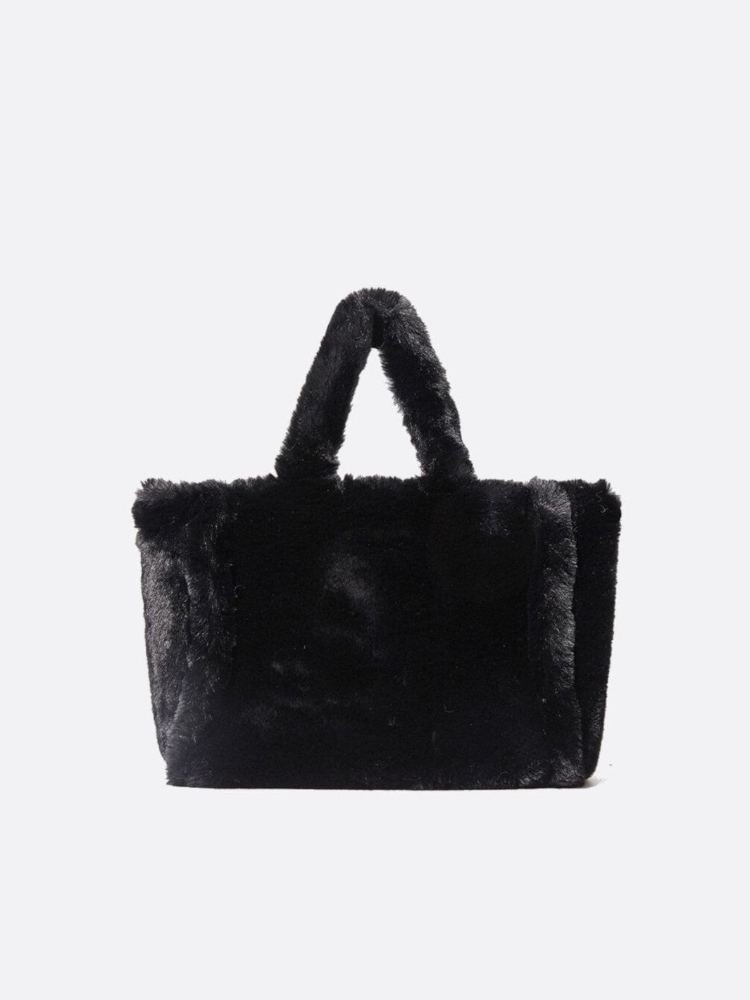 faux fur tote bag