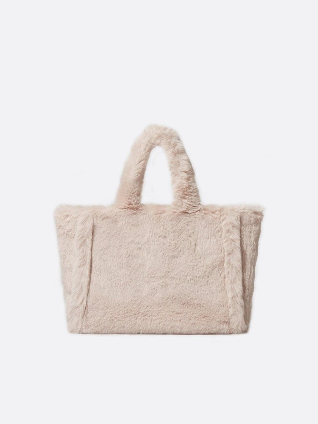 faux fur tote bag