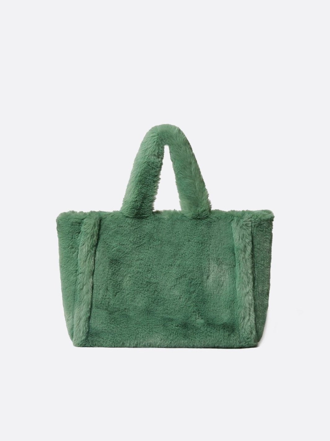 faux fur tote bag