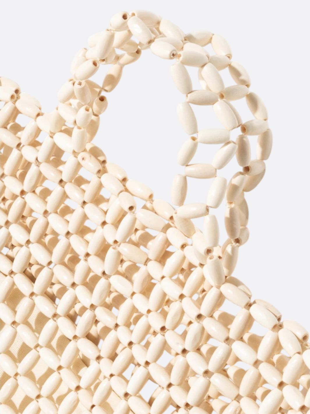 Beaded tote bag