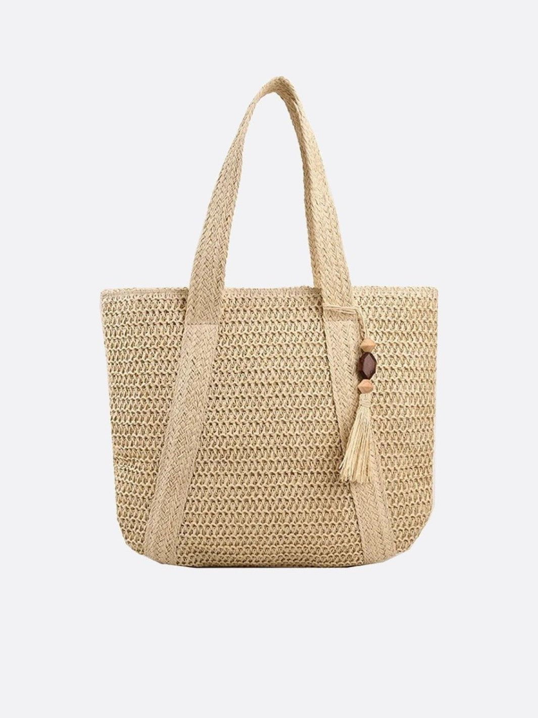 Straw tote bag