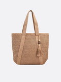 Straw tote bag