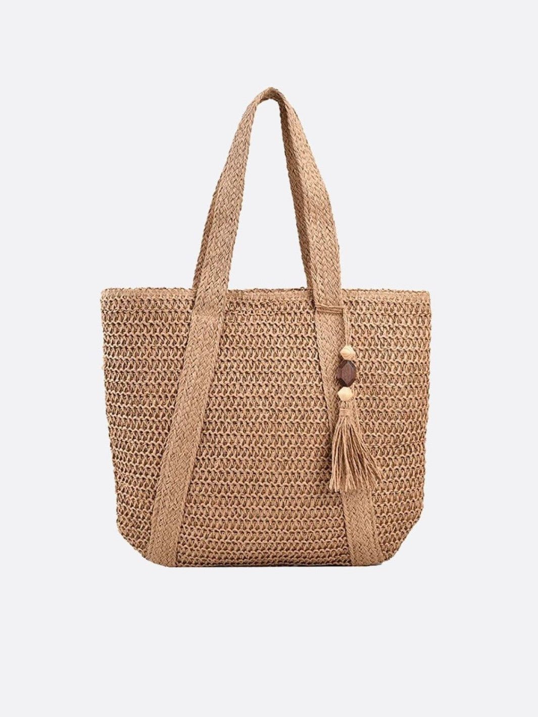 Straw tote bag