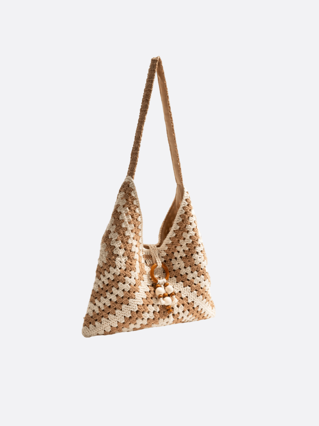 crocheted tote bag
