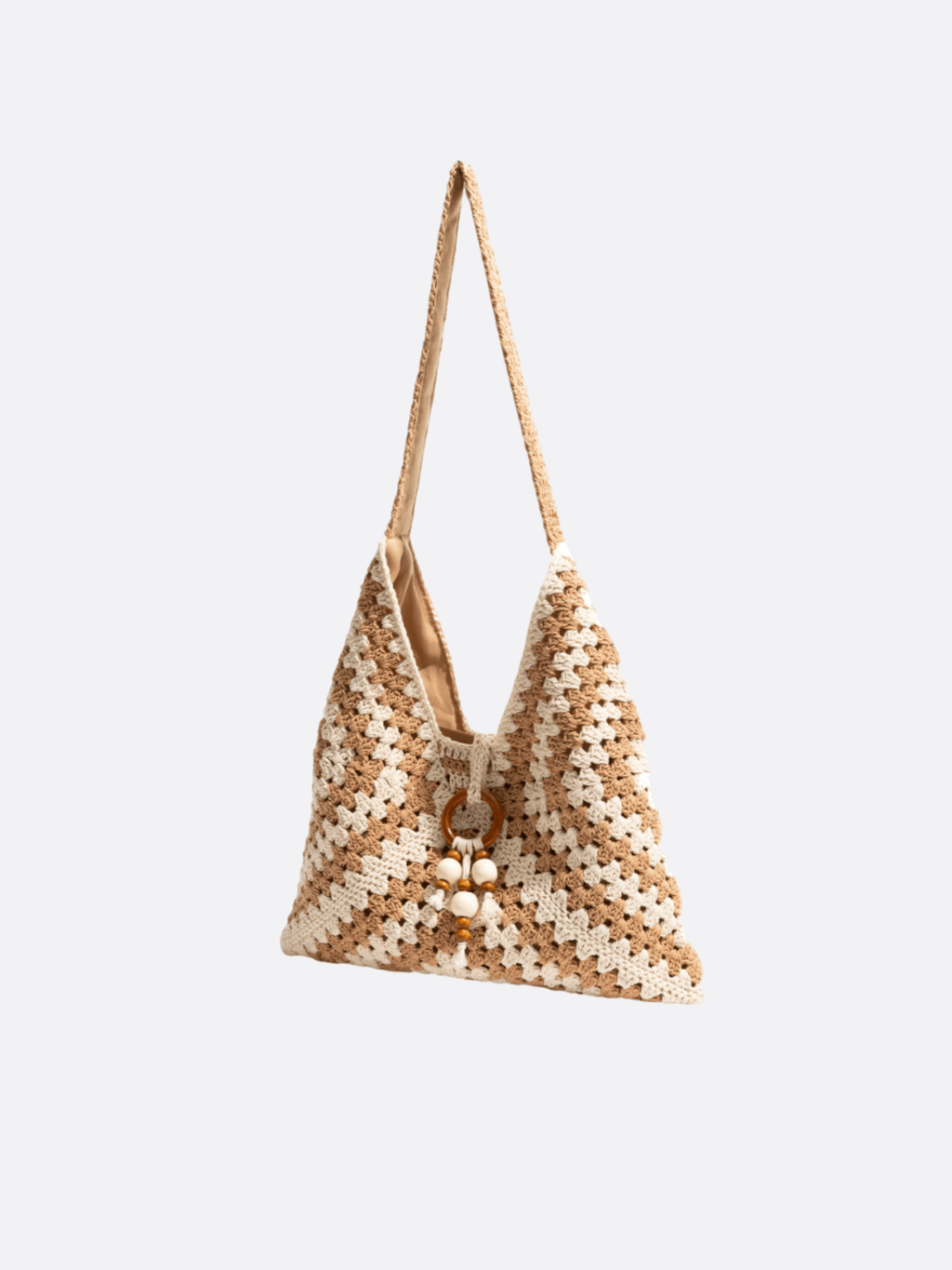 crocheted tote bag