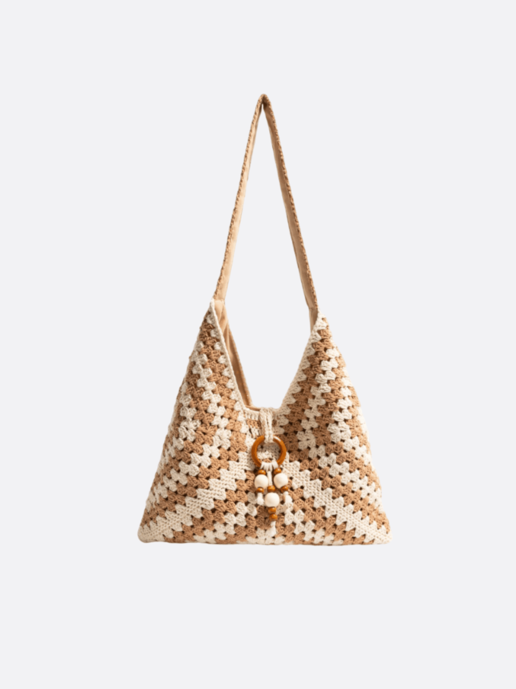 crocheted tote bag