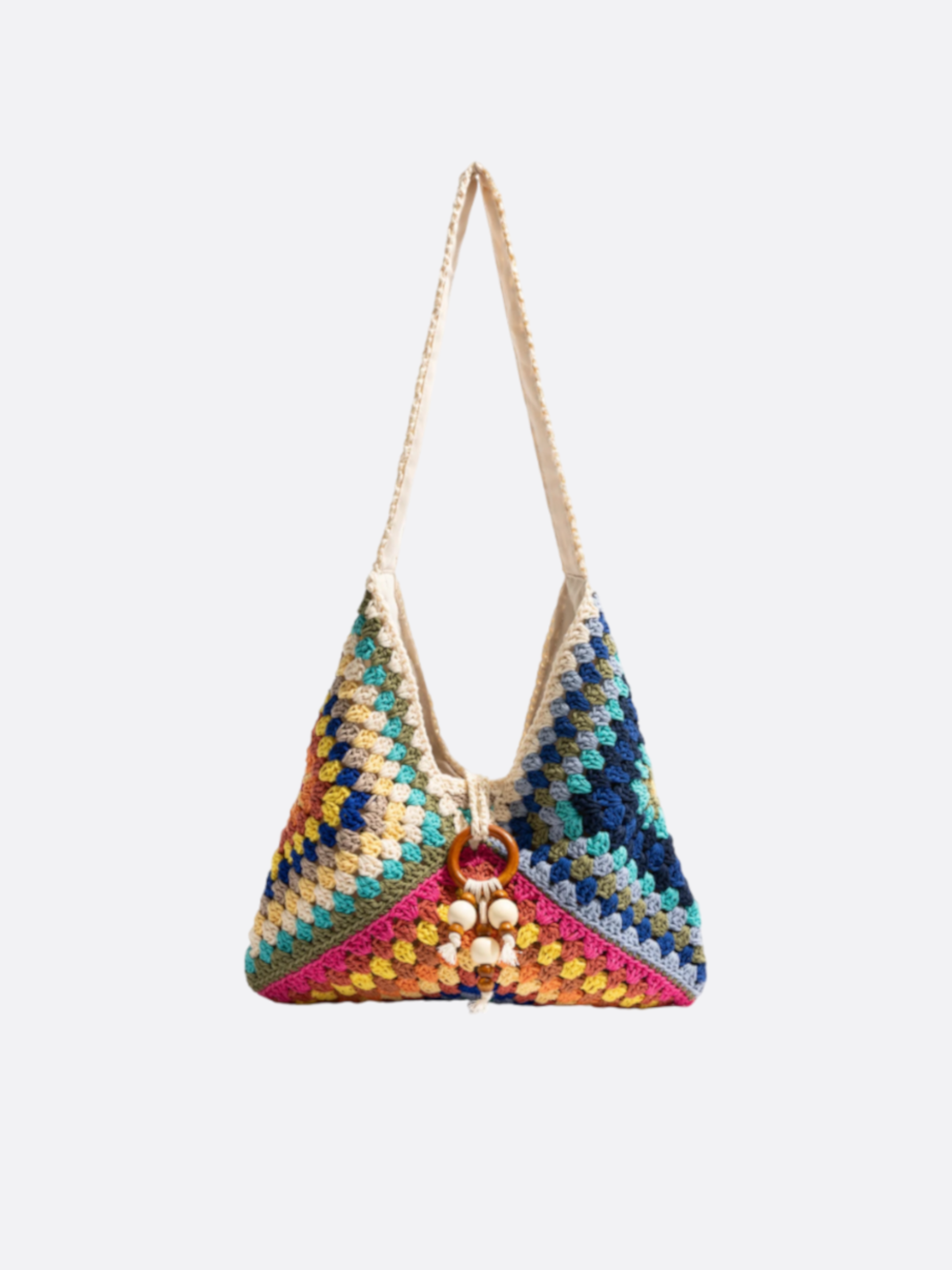 crocheted tote bag