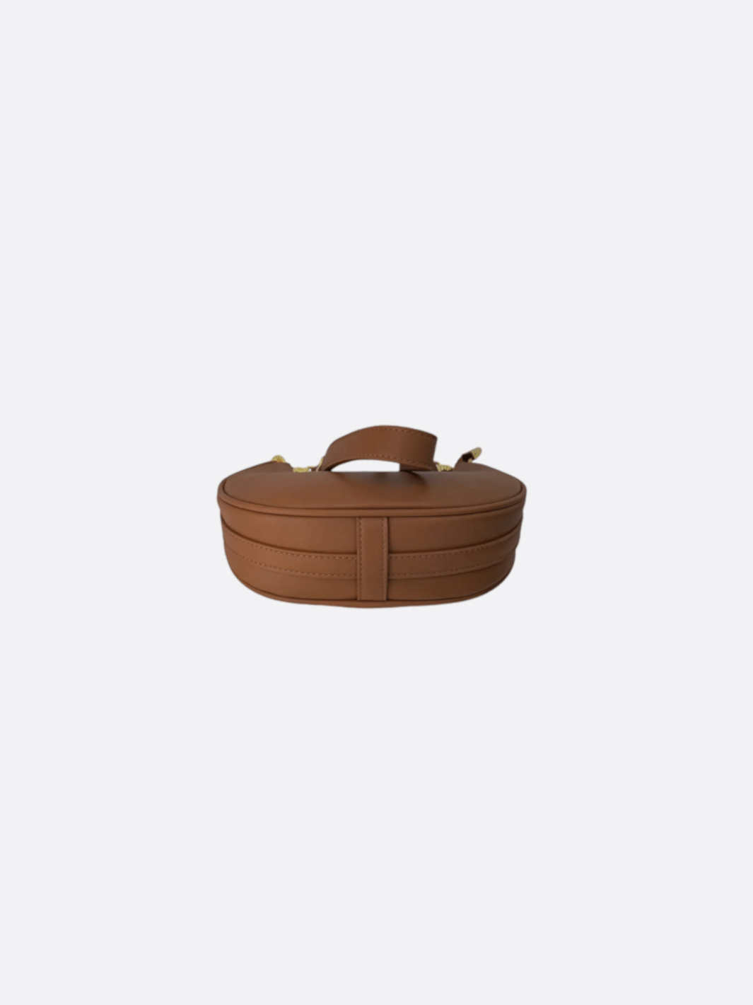 Half-moon leather shoulder bag