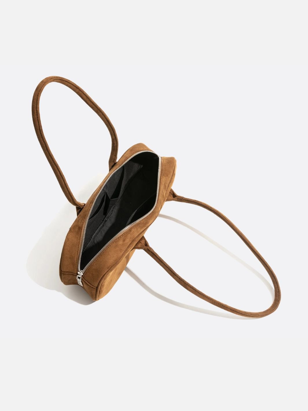 Suede shoulder bag