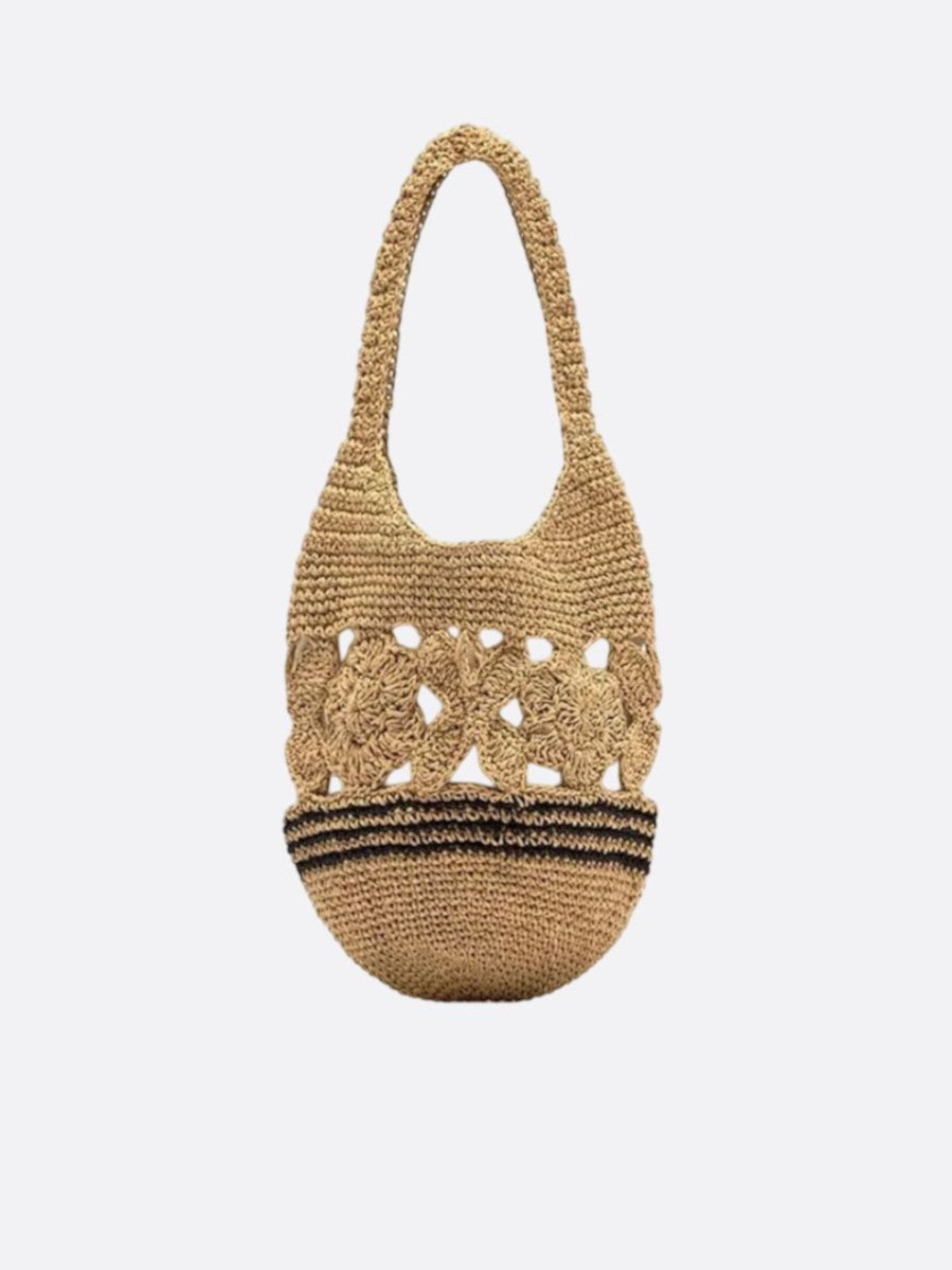 Raffia shoulder bag