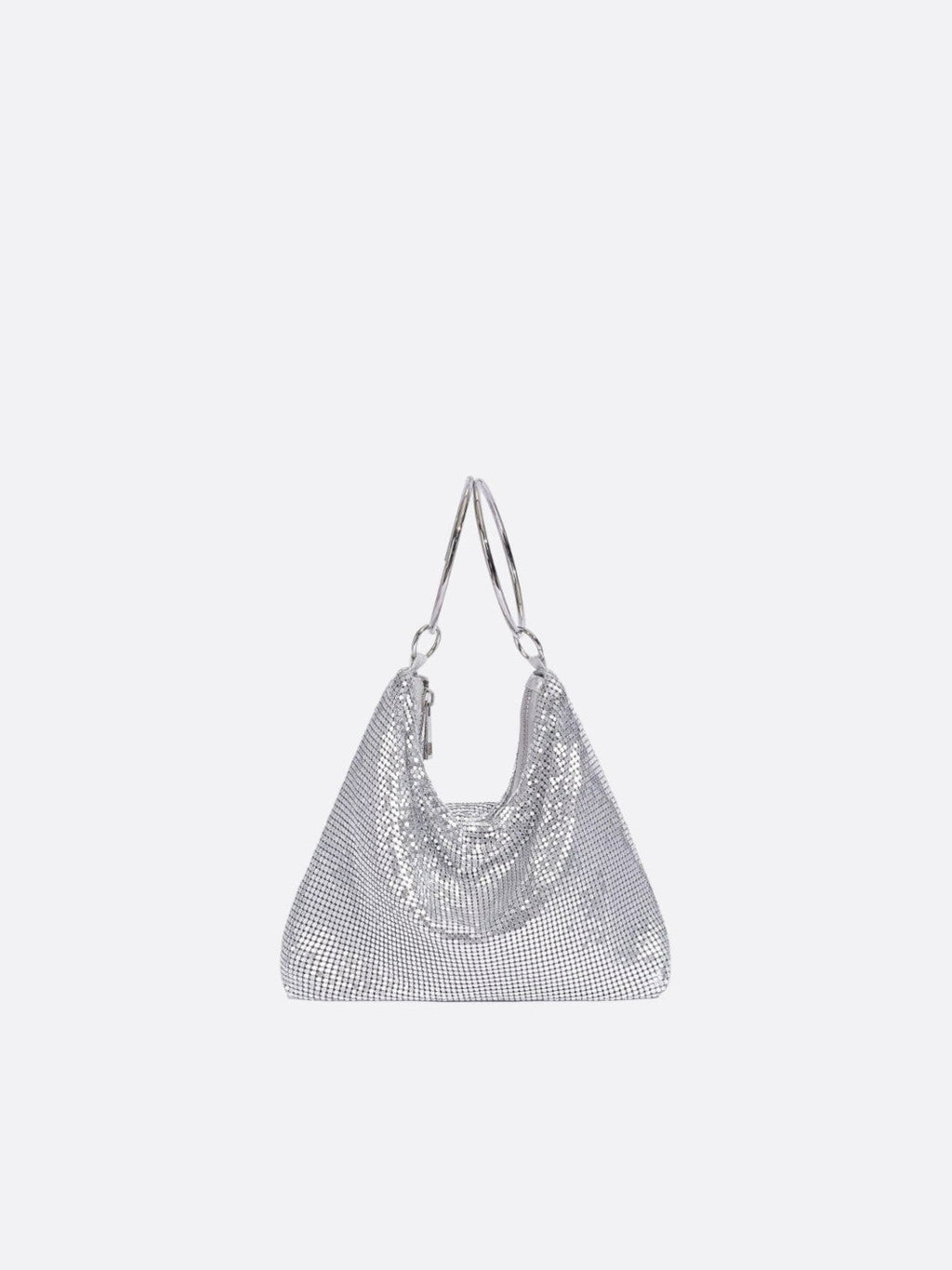 Silver evening bag