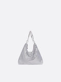 Silver evening bag