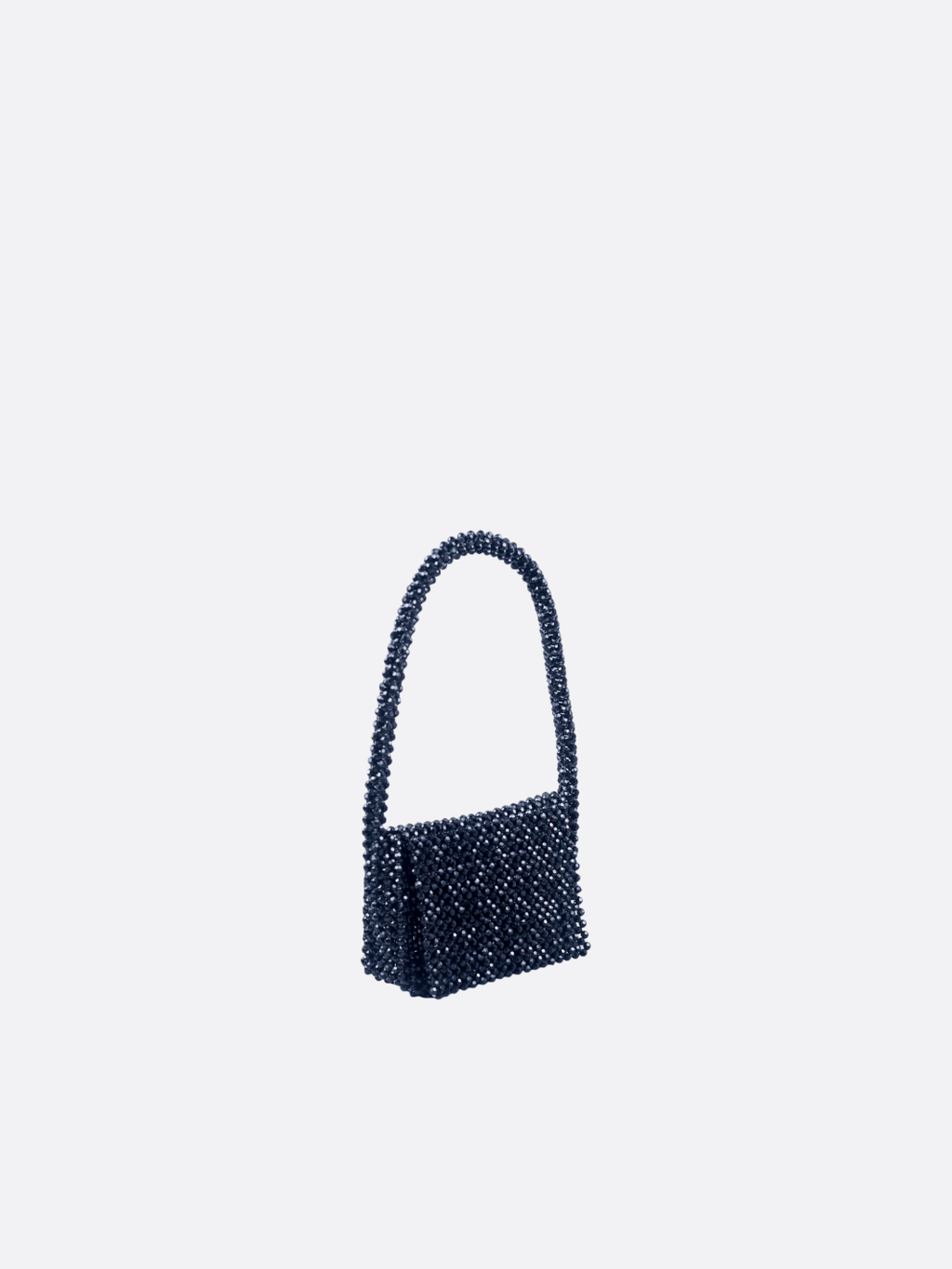 Black beaded evening bag