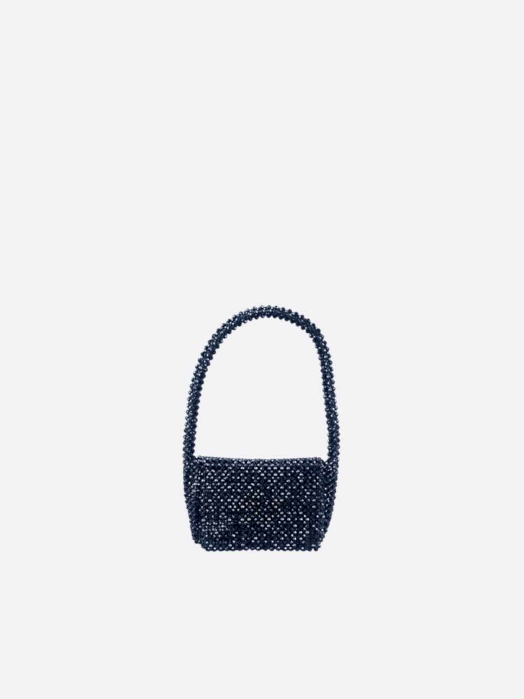 Black beaded evening bag