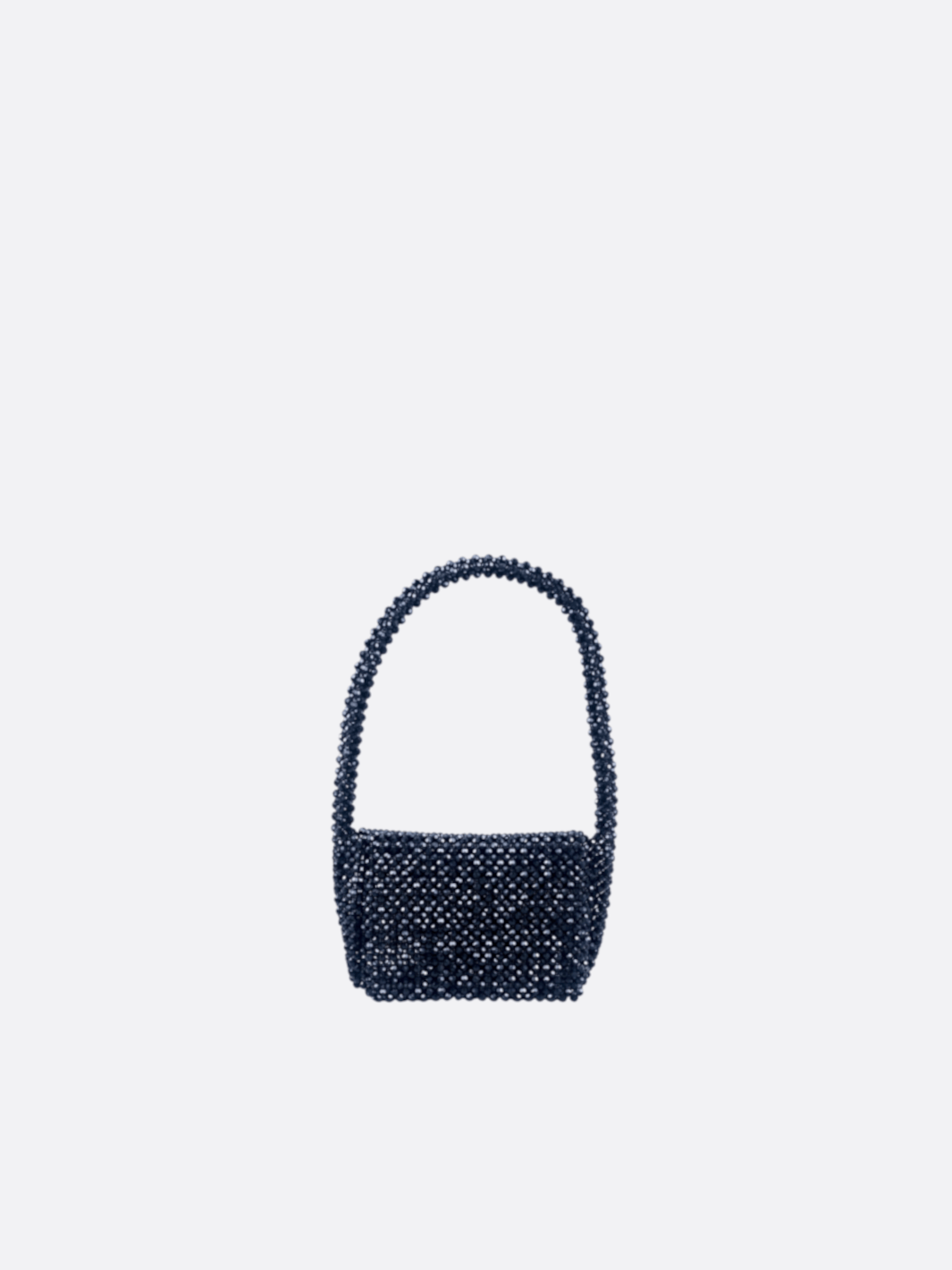 Black beaded evening bag