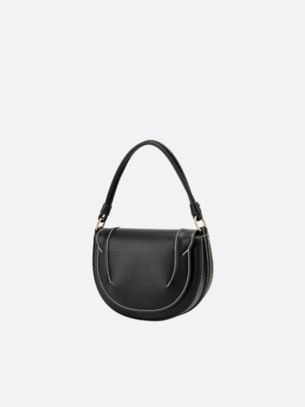 Half-moon leather bag