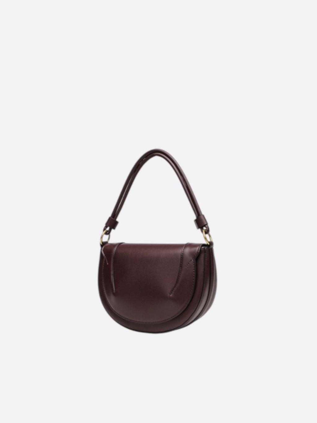 Half-moon leather bag