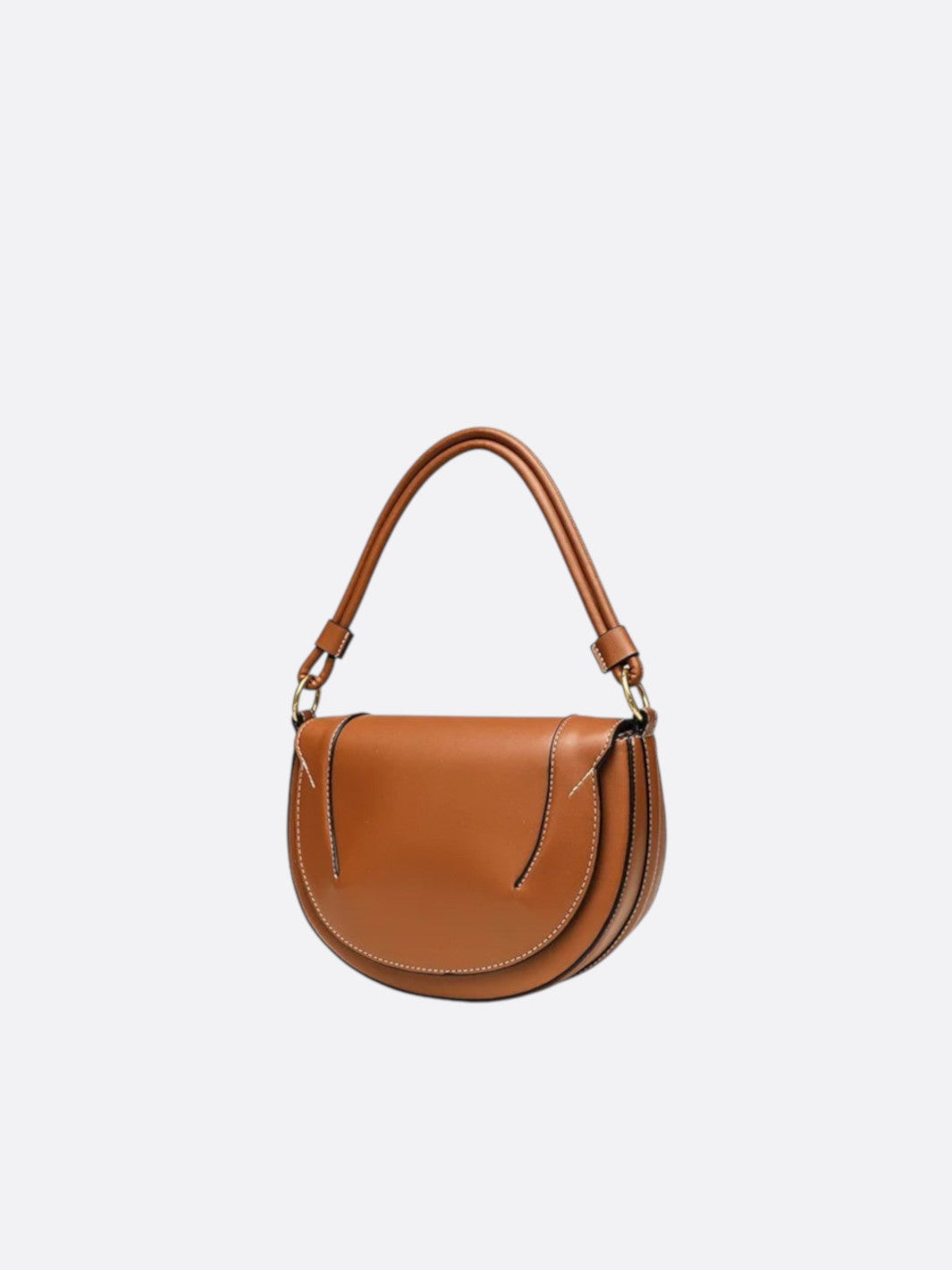 Half-moon leather bag