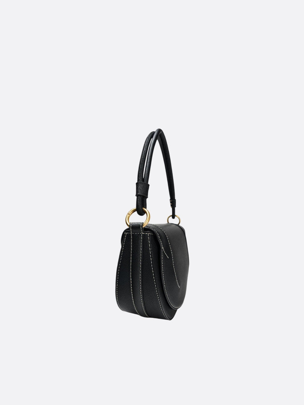 Half-moon leather bag