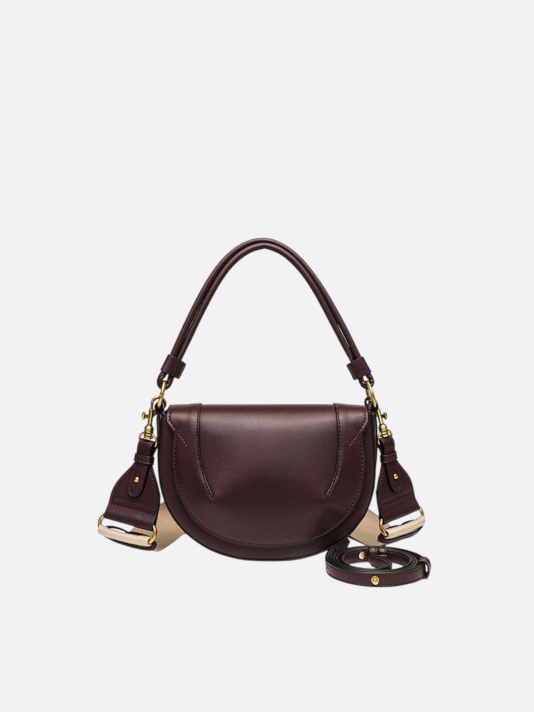 Half-moon leather bag
