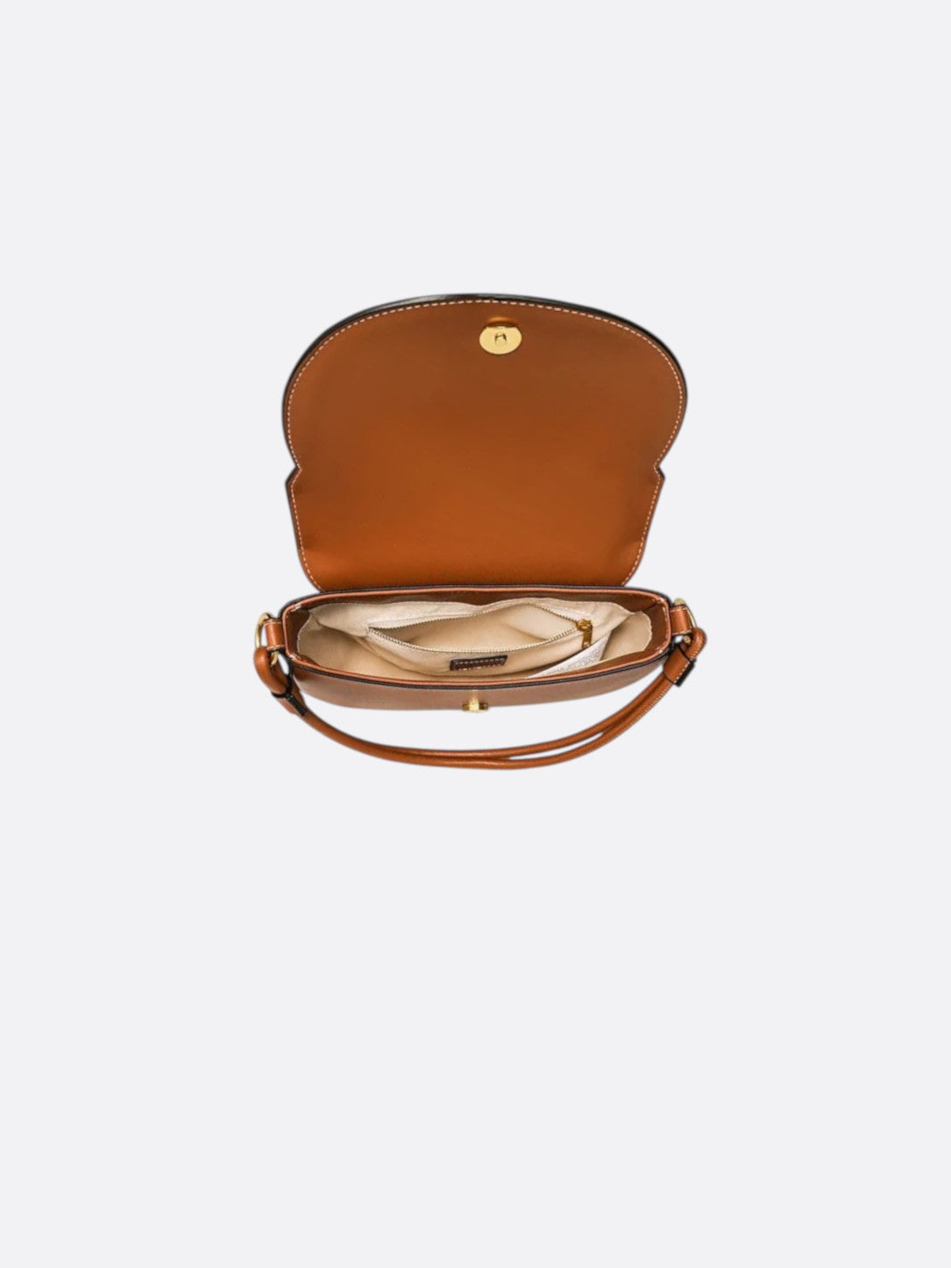 Half-moon leather bag
