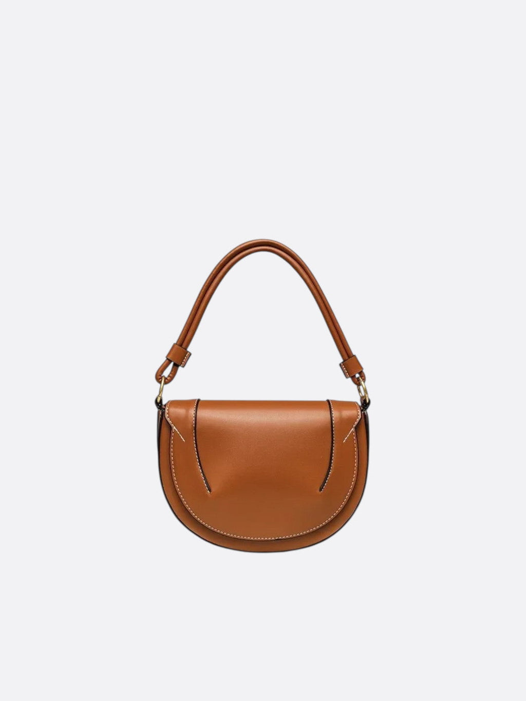 Half-moon leather bag