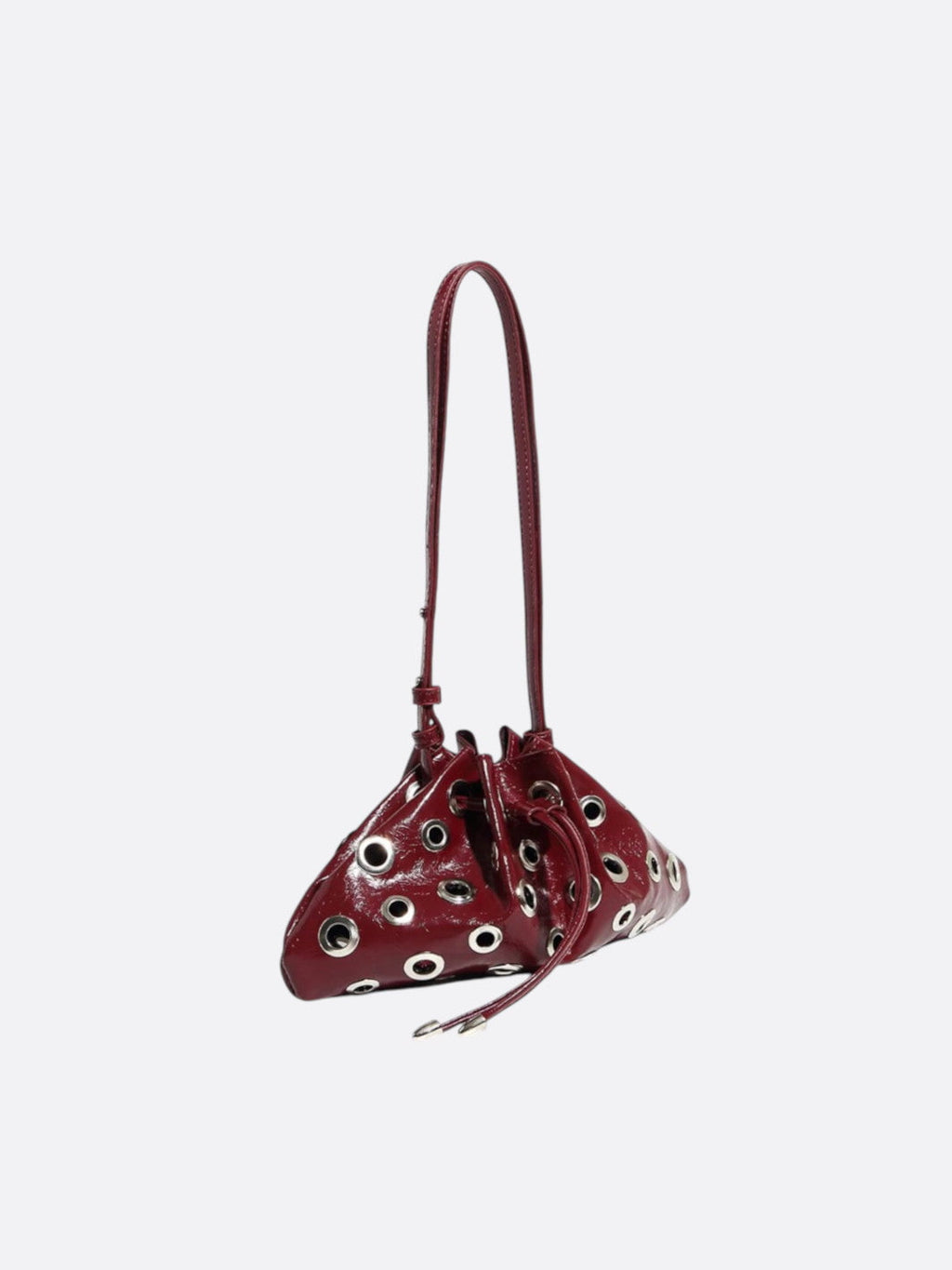 Leather bag with eyelet